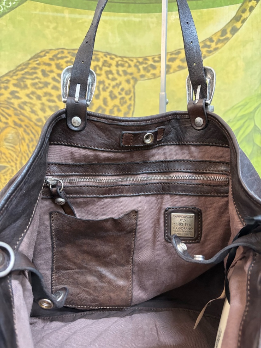 Campomaggi Lidia Shoulder Bag with Calf Hair - Picture 9 of 13
